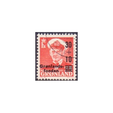 1959. 30+10/25 Øre. Grønlandsfonden. AFA nr. 43 stemplet