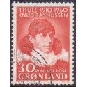 1960. 30 Øre. Knud Rasmussen. AFA nr. 45 stemplet
