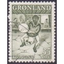 1961. 35 Øre. Trommedanser. AFA nr. 46 stemplet