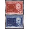 1963. 35-60 Øre. Niels Bohr AFA. nr. 62-3 postfrisk