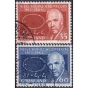 1963. 35-60 Øre. Niels Bohr AFA. nr. 62-3 stemplet
