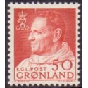 1965. 50 Øre. Kong fred. IX AFA. nr. 65 postfrisk