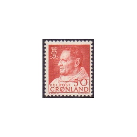 1965. 50 Øre. Kong fred. IX AFA. nr. 65 postfrisk