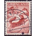 1966. 50 Øre. Drengen og Ræven (Cz. Slania) AFA. nr. 66 stemplet