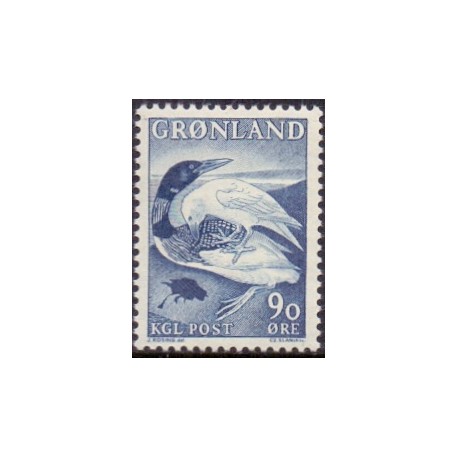 1968. 90 Øre. Islommen og Ravnen (Cz. Slania) AFA. nr. 68 postfrisk