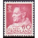 1968. 60 Øre. Kong Fred. IX AFA. nr. 69 postfrisk