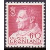 1968. 60 Øre. Kong Fred. IX AFA. nr. 69 postfrisk
