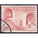 1968. 60+10 Øre. Børnesagen i Grønland (Cz. Slania) AFA. nr. 70 stemplet