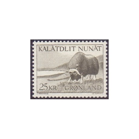 1969. 25 Kr. Moskusokse (Cz. Slania) AFA. nr. 74 postfrisk