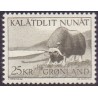 1969. 25 Kr. Moskusokse (Cz. Slania) AFA. nr. 74 postfrisk
