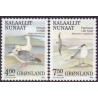 1990, 4,00 0g 7,50 Kr. Fugle IV. AFA nr. 199-200 postfrisk