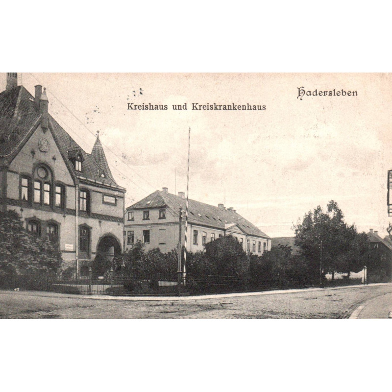 Haderslev. Kreishaus und Kreiskrankenhaus. Brugt