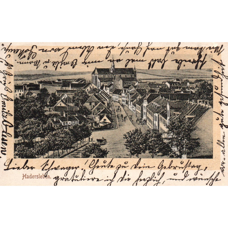 Haderslev. Bymotiv. Brugt
