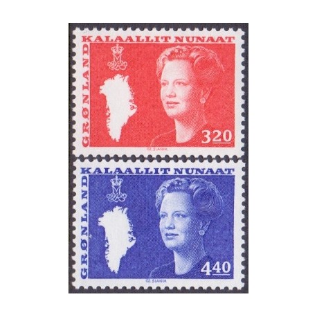 1989. 3,20 og 4,40 Kr. Slupperingsværdier,  AFA nr. 189-90 (Cz. Slania) postfrisk