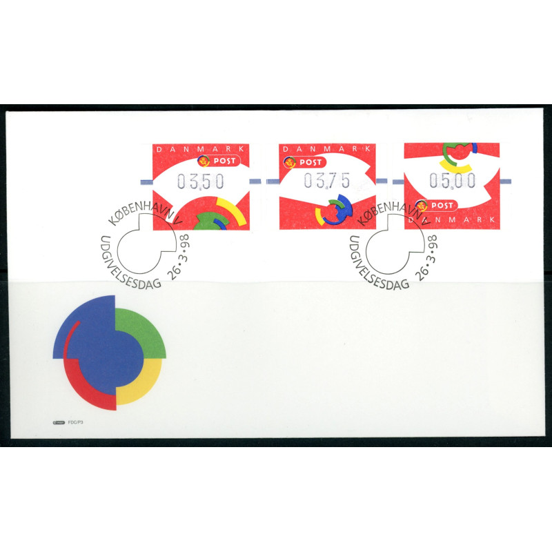 1998. FDC med 3 værdier