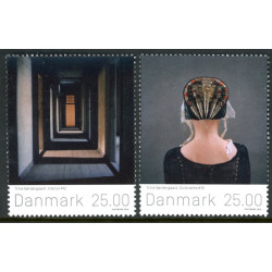 2016. Frimærkekunst, AFA nr. 1867-68A, postfrisk Stemplet FDC
