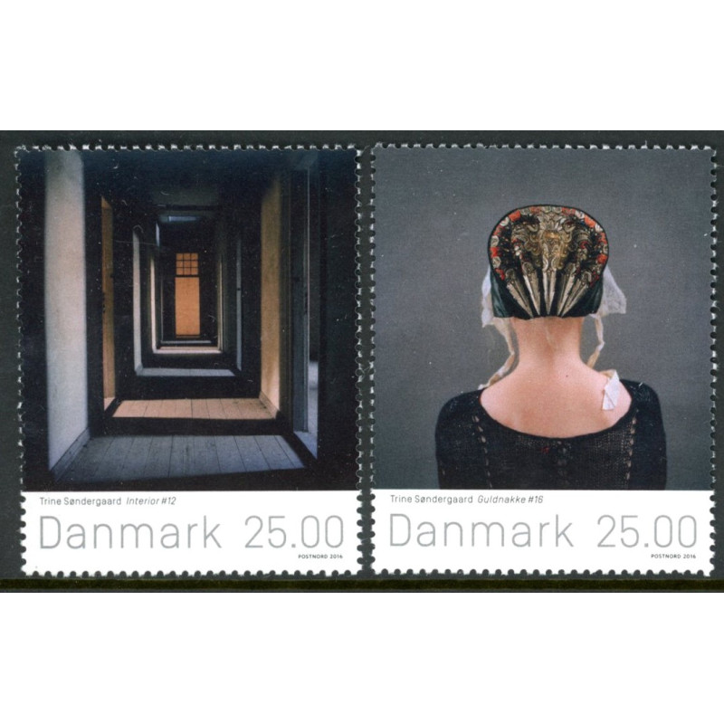 2016. Frimærkekunst, AFA nr. 1867-68A, postfrisk Stemplet FDC