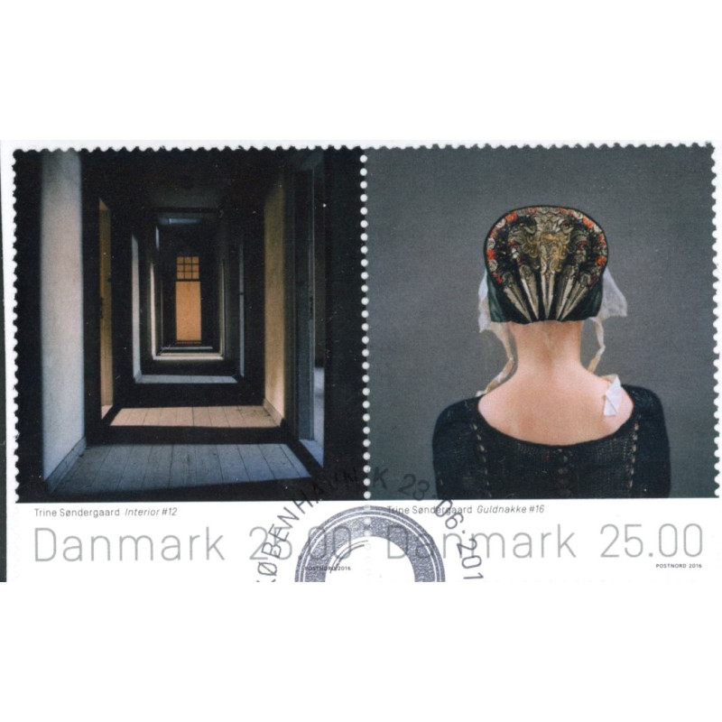 2016. Frimærkekunst, AFA nr. 1867-68A, postfrisk Stemplet FDC