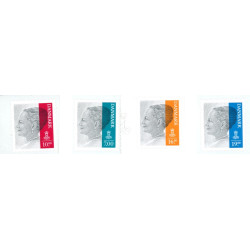 2014. Dr. Margrethe, Dagligmærker. AFA nr. 1799-1802 postfrisk    Stemplet FDC
