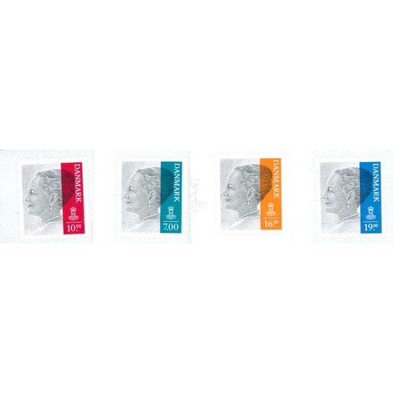 2014. Dr. Margrethe, Dagligmærker. AFA nr. 1799-1802 postfrisk    Stemplet FDC