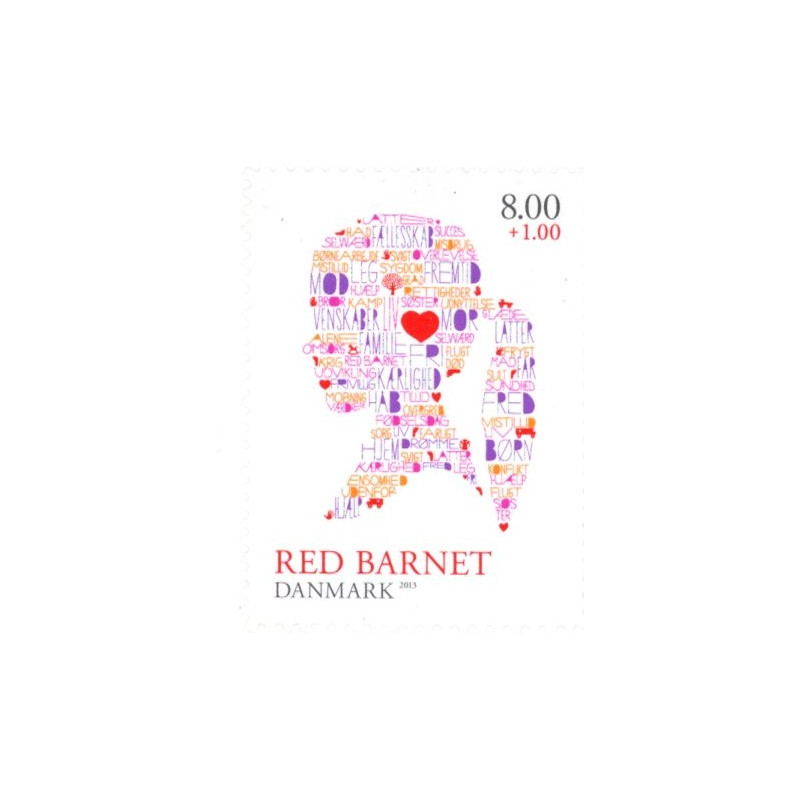 2013. Red Barnet. AFA nr. 1747a, fra hæfter postfrisk   Stemplet FDC