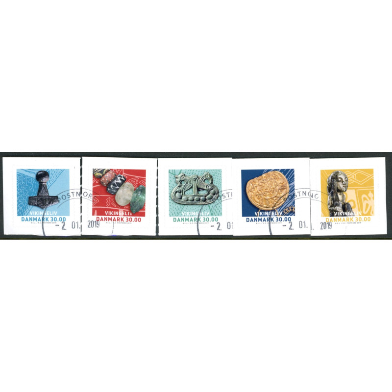 2019. Vikingeliv. AFA nr. 1955-59 ** Stemplet FDC
