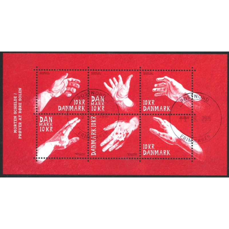 2020. Prøver at røre solen, miniark. AFA nr. 1984A ** (o) Stemplet FDC
