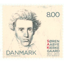2013. Søren Kirkegaard 200 år. AFA nr. 1740  postfrisk   Stemplet FDC