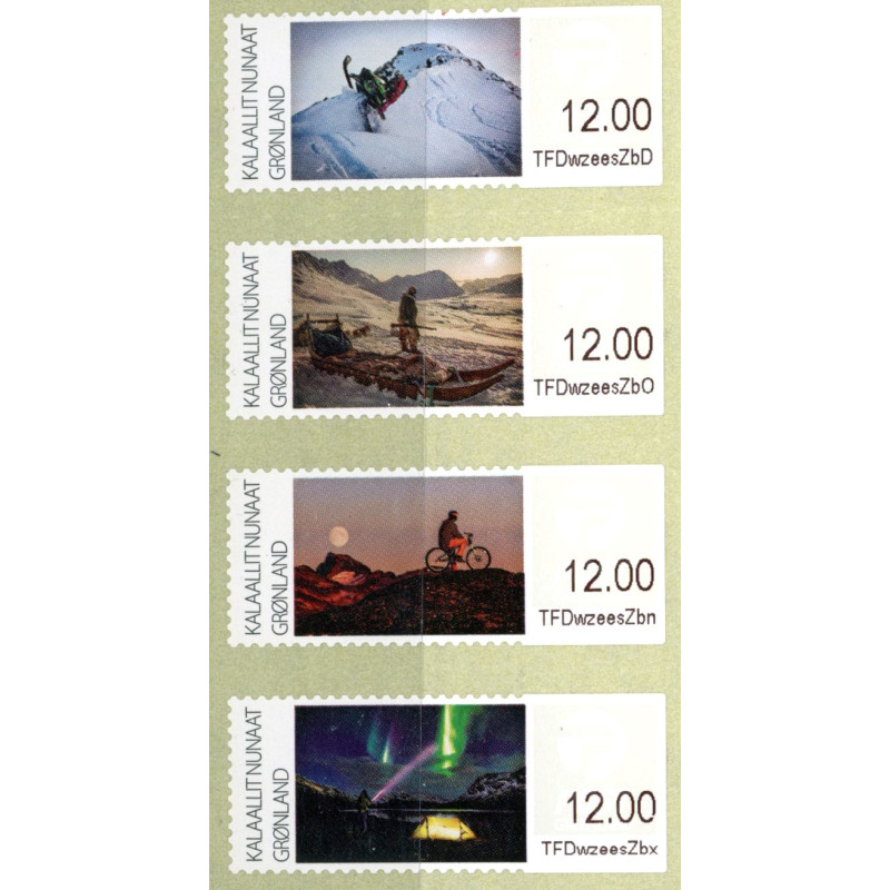 Grønland. 2016. Landskaber II, komplet sæt AFA nr. GR13-16 **    , stemplet