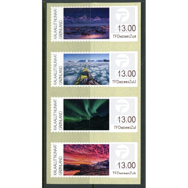Grønland. 2017. Landskaber III, komplet sæt AFA nr. GR17-20 **   , stemplet
