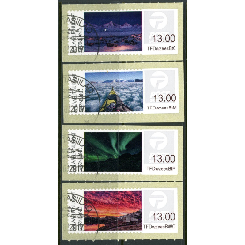 Grønland. 2017. Landskaber III, komplet sæt AFA nr. GR17-20 **   , stemplet