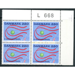 1987. Gymnaestrada. Variant. AFA nr. 885x i 4-blok **  stemplet