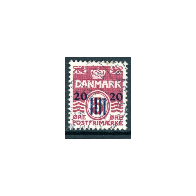 Færøerne 1940-41 Færøprovisorier 20/5 Øre AFA nr. 3 stemplet