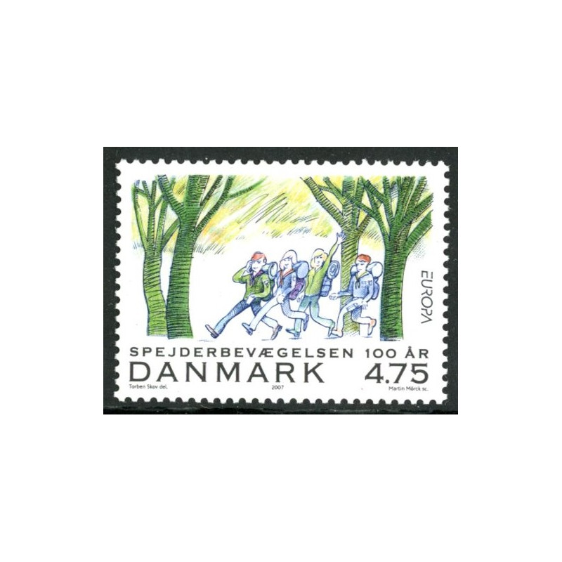 2007. Europamærker variant (rød plet med 4,(75)) AFA nr 1510 ** postfrisk   Stemplet FDC