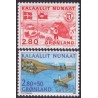 1986. Grønlands Hjemmestyre og Saqqaq Idræt, AFA nr. 163-64 postfrisk