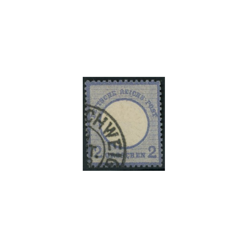 Rige. 1872. Ørn med stort brystskjold, AFA nr. 20 *    **/(o)