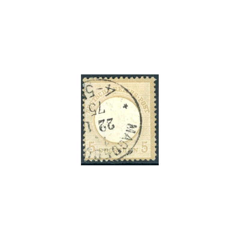 Rige. 1872. Ørn med stort brystskjold, AFA nr. 22 *    **/(o)