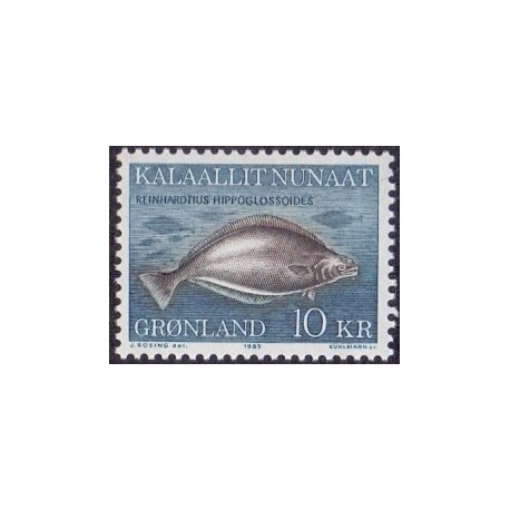 1985. 10Kr. Hellefisk. AFA nr. 162 postfrisk