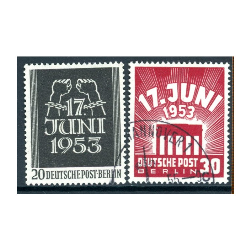 Berlin. 1953. 17. Juni opstanden. AFA nr. 106-07 ** (o)
