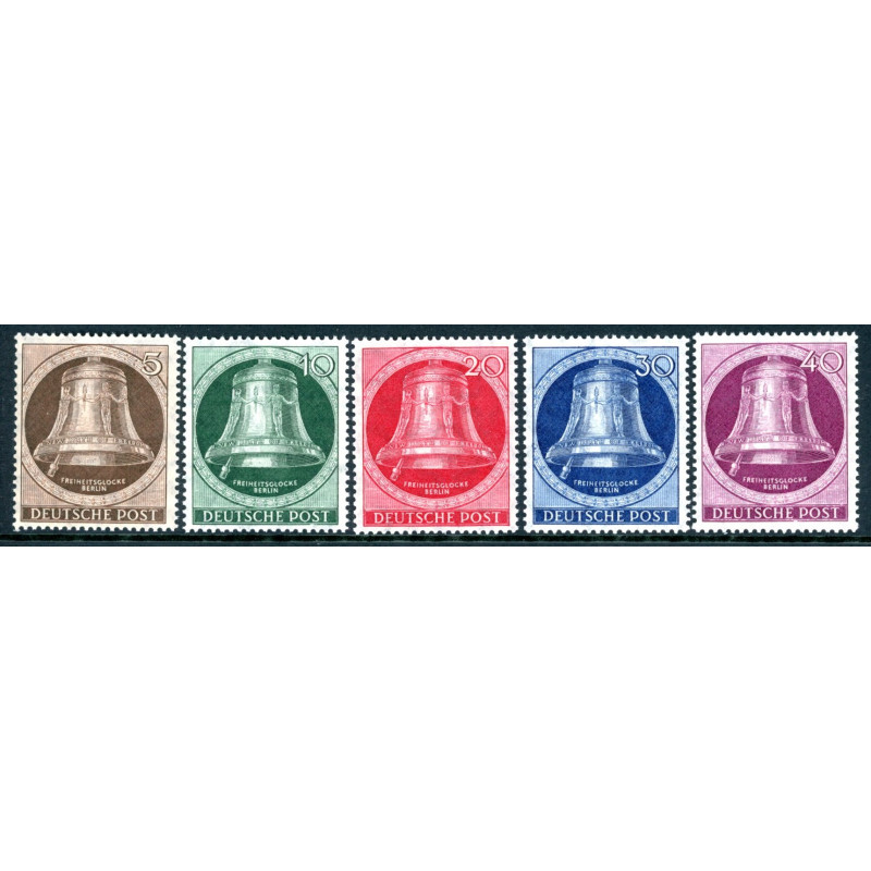 Berlin. 1951. Frihedsklokke I. AFA nr. 75-79 ** (o)