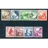 Rige. 1938. Nødhjælp. AFA nr. 672-80 **    stemplet (o)