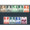Rige. 1934. Nødhjælp. AFA nr. 549-57 **   stemplet (o)