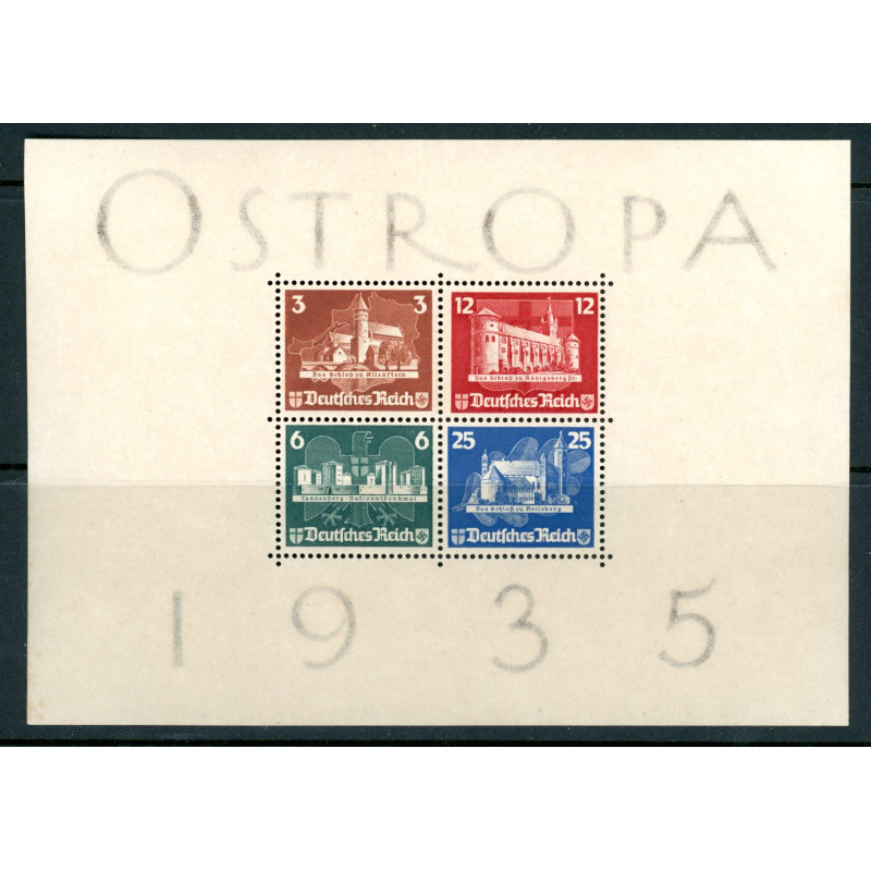 Rige. 1935. Ostropa, miniark. AFA nr. 571-74 **    stemplet (o)