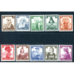 Rige. 1935. Nødhjælp. AFA nr. 583-92 **    stemplet (o)