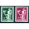 Rige. 1936. Brune bånd, miniark. AFA nr. 616 **  stemplet (o)