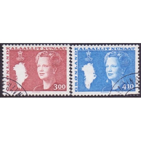 1988. 3,00 og 4,10 Kr. Slupperingsværdier,  AFA nr. 179-80 (Cz. Slania) stemplet