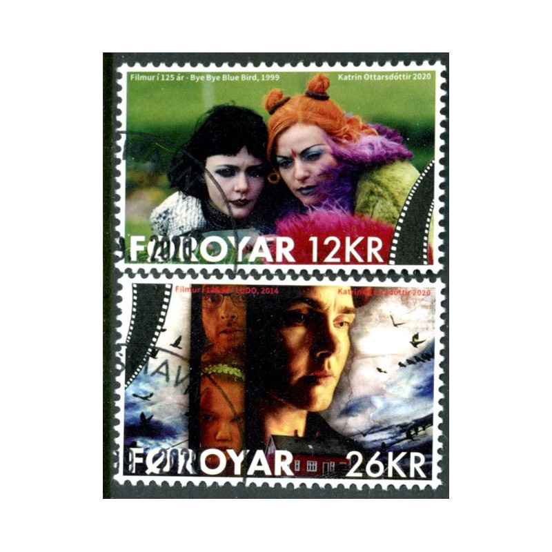 2020. Færøsk film, AFA nr. 972-73  **                           , (o) Postfrisk stemplet