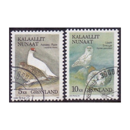 1987. 5 og 10 Kr. Fugle I,  AFA nr. 176-7 postfrisk