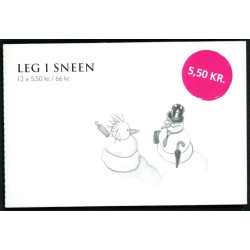 Danmark frimærkehæfte 2010. Leg i sneen AFA S182