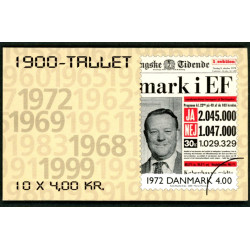 2000. 1900-tallet, Hæfte med varianten, AFA nr 1266x ** postfrisk  Stemplet